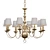 Eichholtz Bourbon Collection Chandelier 3D model small image 1