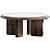 Rustic Marble Wood Coffee Table 3D model small image 1