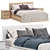 Modern Malm Bed: 2 Colors 3D model small image 1