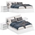 Modern Malm Bed: 2 Colors 3D model small image 2