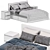 Modern Malm Bed: 2 Colors 3D model small image 7