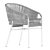 Elegant Outdoor Cricket Chair 3D model small image 5
