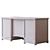 Riviera Dual-Pedestal Writing Desk 3D model small image 2