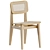 Vintage French Cane Dining Chair 3D model small image 4