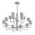 Elegant Galalini Chandelier 3D model small image 2