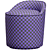 Sleek Tail Lounge Chair 3D model small image 5