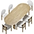 Cloud Dining Set 3D model small image 2