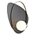 Sleek Clam Flat Modern Lamp 3D model small image 1