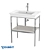 DURAVIT White Tulip Metal Floor Console 3D model small image 1