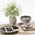 Elegant Decorative Set for 2018 3D model small image 1