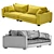 Futuristic Elegance: Moroso Nebula Sofa 3D model small image 3