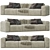 NORR 11RIFF Contemporary Sofa 3D model small image 1