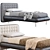 Sleek Dedalo Up Bed: Modern Design, Superior Comfort 3D model small image 1