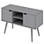Modern Mitra Sideboard by Actona 3D model small image 5