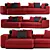 Sleek and Stylish: Minotti Leonard Sofa 3D model small image 6