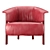 Elegant Back-Wing Armchair: A Cassina Masterpiece 3D model small image 4