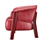 Elegant Back-Wing Armchair: A Cassina Masterpiece 3D model small image 5