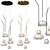 Modern Ceramic and Metal Lamp 3D model small image 2