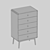 Modern Chest of Drawers - BOWEN 5 3D model small image 3