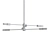 Modern Sputnik Linear Chandelier 3D model small image 2