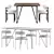 Elegant Dining Set by Reloft 3D model small image 3