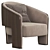 Marelli Chloe: Sleek and Stylish Armchair 3D model small image 1