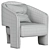 Marelli Chloe: Sleek and Stylish Armchair 3D model small image 6