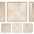 Modern Geometric Wood Wall Art 3D model small image 1