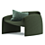 Elegant Fabric Armchair: Le Club 3D model small image 5