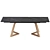 Sorrento Black Extendable Ceramic Top Table 3D model small image 2