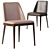 Grace Poliform Chair: Elegant Design, Solid Wood Base 3D model small image 2