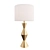 Sleek Brass Modern Table Lamp 3D model small image 1