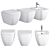 Vitra Shift Rim-ex - Stylish Hanging WC 3D model small image 1