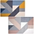 Handmade Geometric Wool Rug - 200 x 300 cm 3D model small image 3