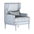 Elegant Camille Porada Armchair 3D model small image 5