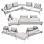 Tanagra OM Pilatto Sofa Set 3D model small image 4