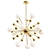 Luxury Nordic Gold Sputnik Chandelier 3D model small image 1