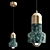 Elegant Marble Pendant Light 3D model small image 1