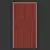 Burkovsky Modern Wooden Door with Metal Inserts 3D model small image 3