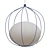 Elegant Circle Pendant Light 3D model small image 1