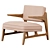 Modern Stylish Miles Armchair 3D model small image 3