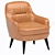 Elegant Caravel Armchair: Stylish, Comfortable, and Versatile 3D model small image 1