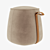 Elegant Mullerton Stool: Fabric and Leather 3D model small image 2
