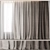 Cotton Curtain Set - 3100mm x 3850mm 3D model small image 1