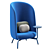 Cozy Nest XL Chair: Ultimate Comfort for Relaxation 3D model small image 1