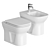 Sleek Vitra S20 Bathroom Unit 3D model small image 1