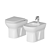 Sleek Vitra S20 Bathroom Unit 3D model small image 2