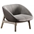 Cosmo Limea Armchair: Sleek Modern Design 3D model small image 1