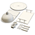 Elegant Hayes Serveware Set 3D model small image 7