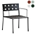 Modern Balcony Lounge Armchair 3D model small image 1